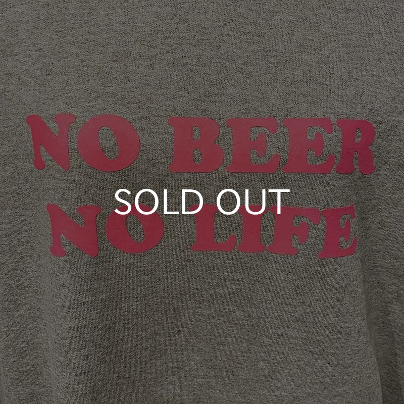 画像3: NO BEER NO LIFE HOODIE (HEATHER GREY/ROSE PINK) (3)