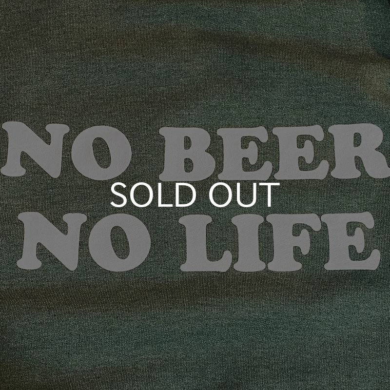 画像3: NO BEER NO LIFE HOODIE (HEATHER DARK GREEN) (3)