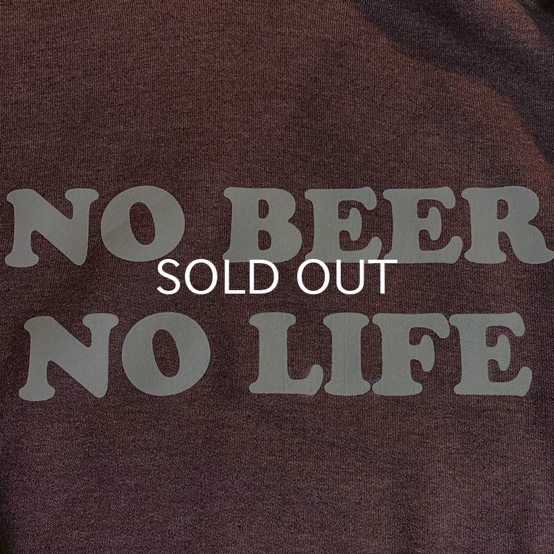 画像3: NO BEER NO LIFE HOODIE (HEATHER DARK MAROON) (3)