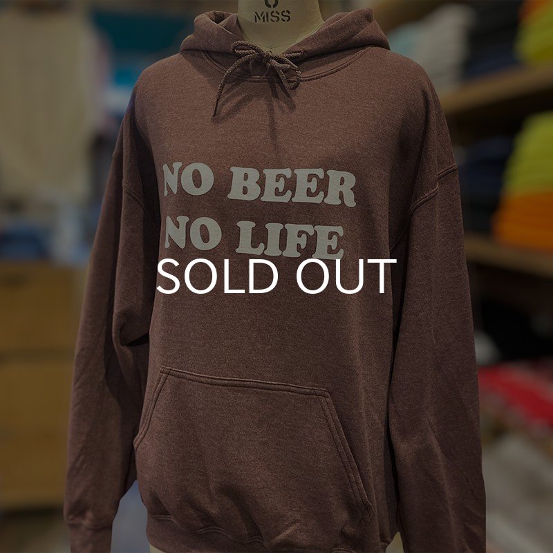 画像5: NO BEER NO LIFE HOODIE (HEATHER DARK MAROON) (5)