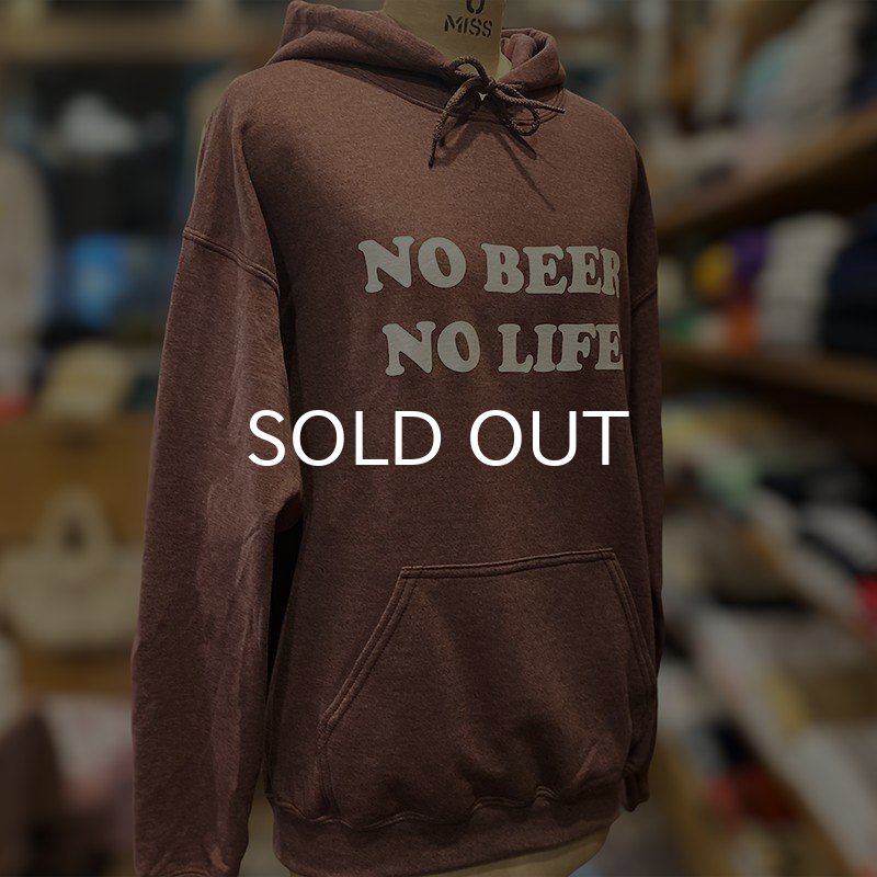 画像4: NO BEER NO LIFE HOODIE (HEATHER DARK MAROON) (4)