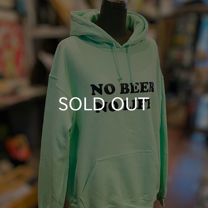 画像3: NO BEER NO LIFE HOODIE (MINT GREEN/BLACK) (3)