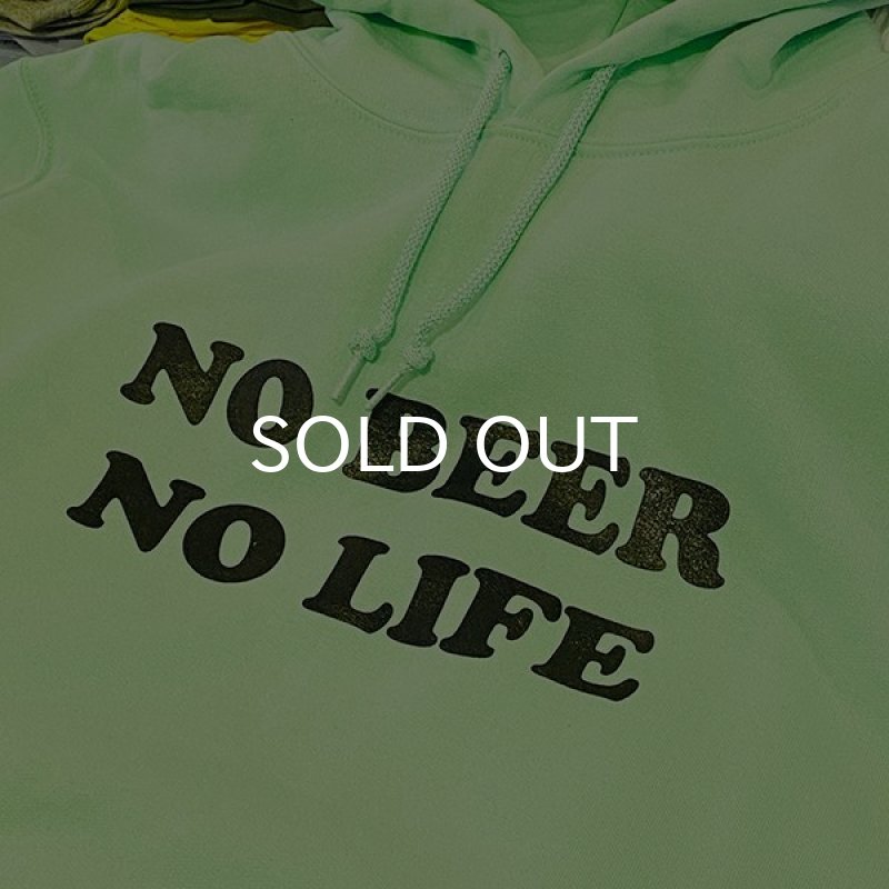 画像4: NO BEER NO LIFE HOODIE (MINT GREEN/BLACK) (4)