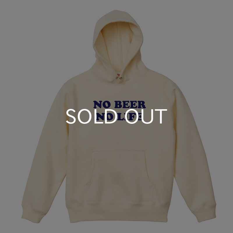 画像4: NO BEER NO LIFE HOODIE (NATURAL/NAVY) (4)