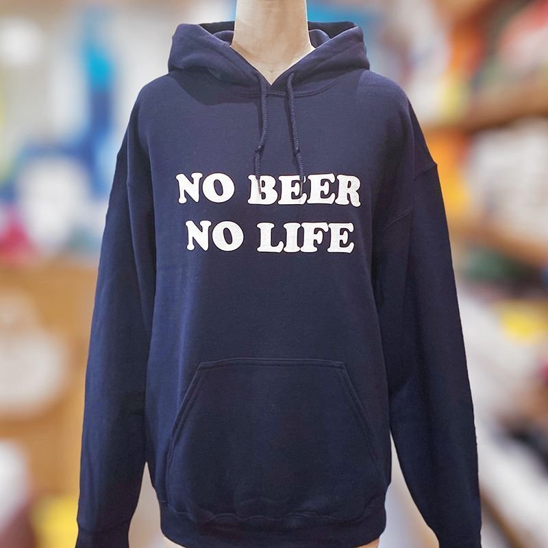 画像3: NO BEER NO LIFE HOODIE (NAVY) (3)