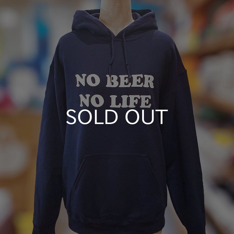 画像3: NO BEER NO LIFE HOODIE (NAVY) (3)