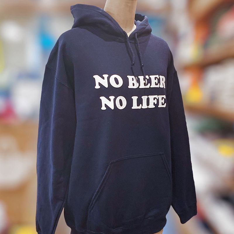 画像4: NO BEER NO LIFE HOODIE (NAVY) (4)