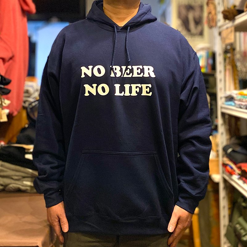 画像2: NO BEER NO LIFE HOODIE (NAVY) (2)