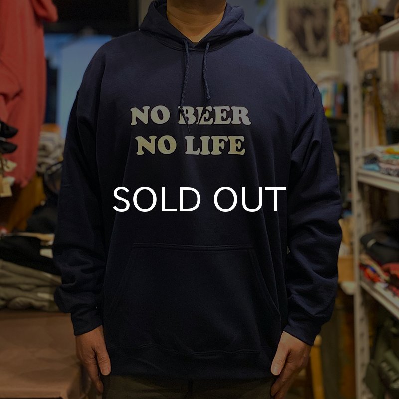 画像2: NO BEER NO LIFE HOODIE (NAVY) (2)