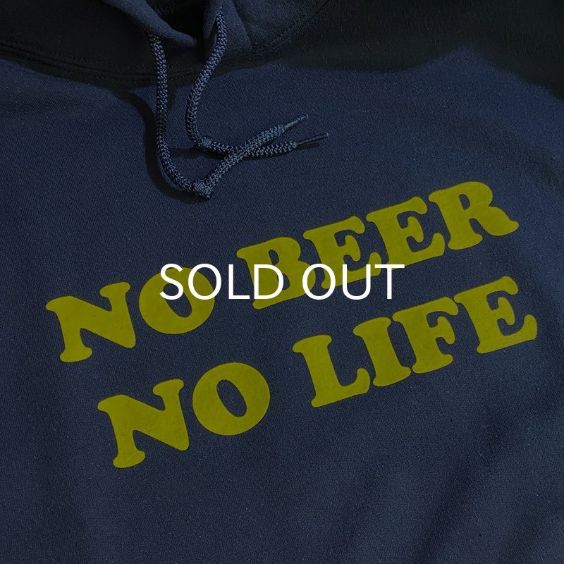 画像2: NO BEER NO LIFE HOODIE (NAVY/YELLOW) (2)