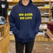 画像4: NO BEER NO LIFE HOODIE (NAVY/YELLOW) (4)