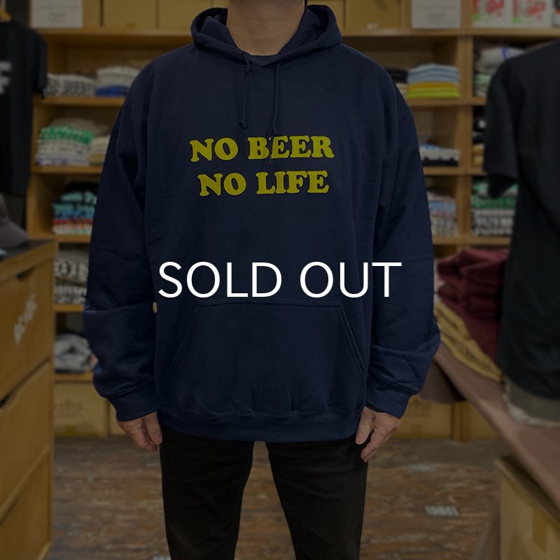 画像5: NO BEER NO LIFE HOODIE (NAVY/YELLOW) (5)
