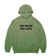 画像1: NO BEER NO LIFE HOODIE (MILITARY GREEN/BLACK) (1)