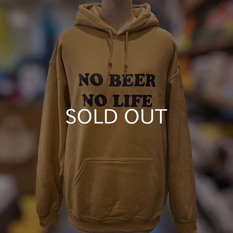 画像2: NO BEER NO LIFE HOODIE (OLD GOLD/BLACK) (2)