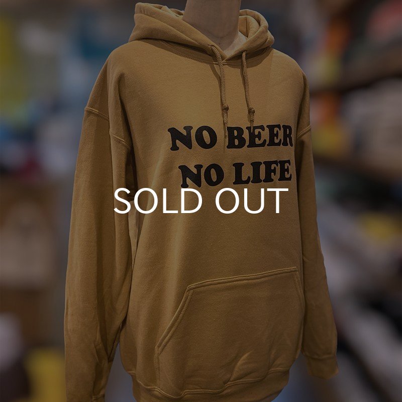 画像3: NO BEER NO LIFE HOODIE (OLD GOLD/BLACK) (3)