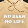 画像2: NO BEER NO LIFE HOODIE (OLD GOLD/WHITE) (2)