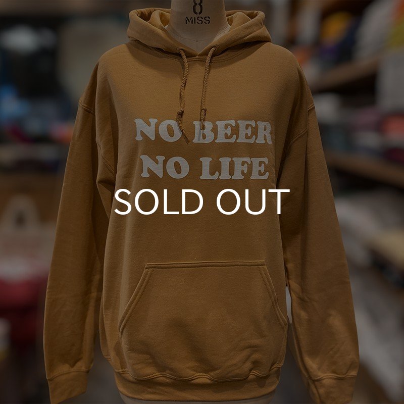 画像3: NO BEER NO LIFE HOODIE (OLD GOLD/WHITE) (3)
