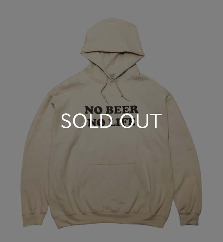 画像1: NO BEER NO LIFE HOODIE (SAND/BLACK) (1)