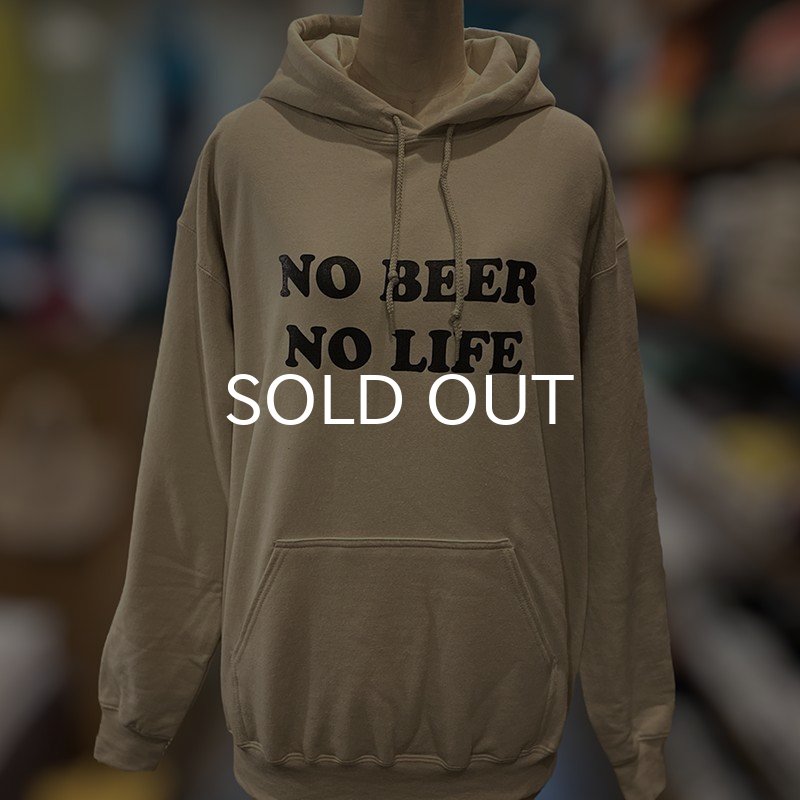 画像2: NO BEER NO LIFE HOODIE (SAND/BLACK) (2)