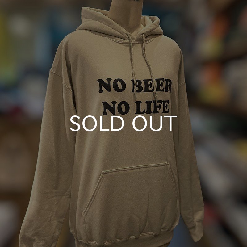 画像3: NO BEER NO LIFE HOODIE (SAND/BLACK) (3)