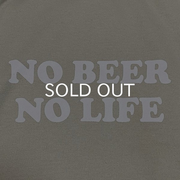 画像2: NO BEER NO LIFE CREWNECK (SAND/WHITE) (2)