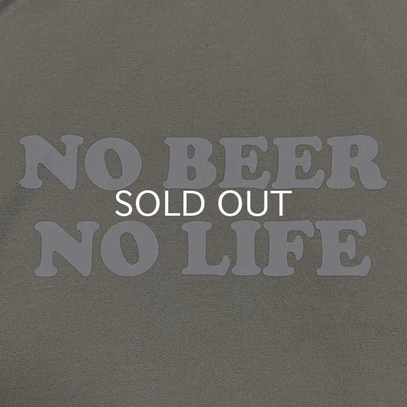 画像2: NO BEER NO LIFE HOODIE (SAND/WHITE) (2)