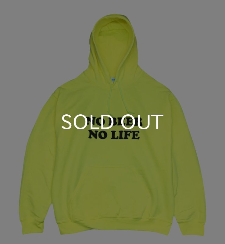 画像1: 【SALE】NO BEER NO LIFE HOODIE (SAFETY GREEN/BLACK) (1)