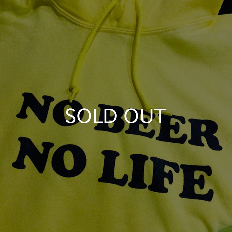 画像3: 【SALE】NO BEER NO LIFE HOODIE (SAFETY GREEN/BLACK) (3)