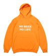 画像1: NO BEER NO LIFE HOODIE (SAFETY ORANGE/WHITE) (1)