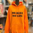 画像2: 【SALE】NO BEER NO LIFE HOODIE (SAFETY ORANGE/BLACK) (2)