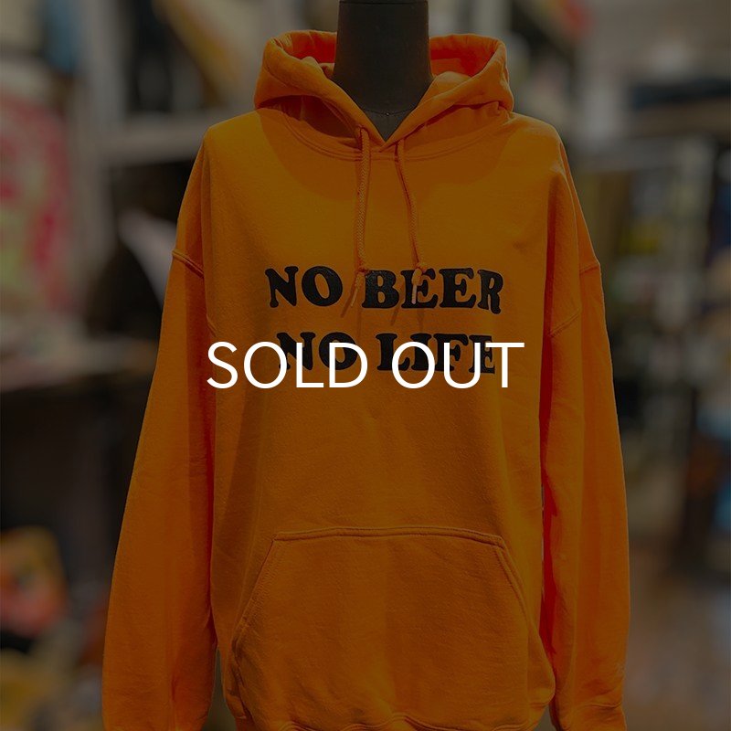 画像2: NO BEER NO LIFE HOODIE (SAFETY ORANGE/BLACK) (2)