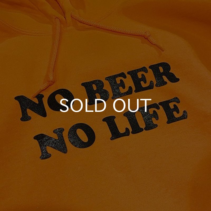画像4: NO BEER NO LIFE HOODIE (SAFETY ORANGE/BLACK) (4)