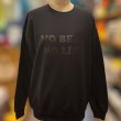 画像2: 【SALE】NO BEER NO LIFE CREWNECK (BLACK/BLACK) (2)