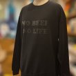 画像3: 【SALE】NO BEER NO LIFE CREWNECK (BLACK/BLACK) (3)