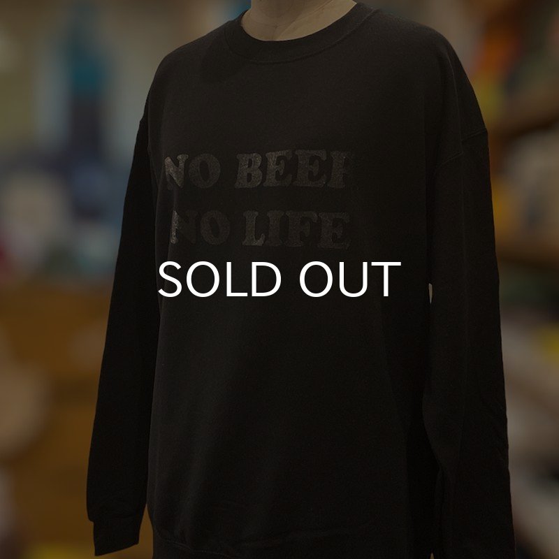 画像3: NO BEER NO LIFE CREWNECK (BLACK/BLACK) (3)
