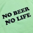 画像2: 【SALE】NO BEER NO LIFE CREWNECK (MINT GREEN) (2)