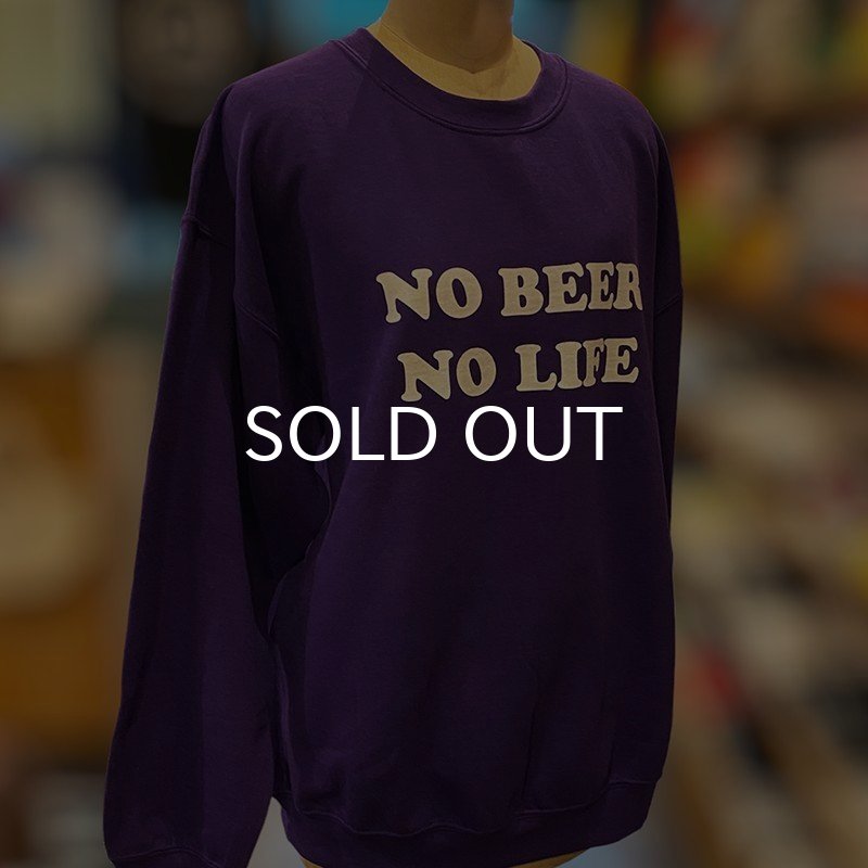 画像3: NO BEER NO LIFE CREWNECK (PURPLE) (3)