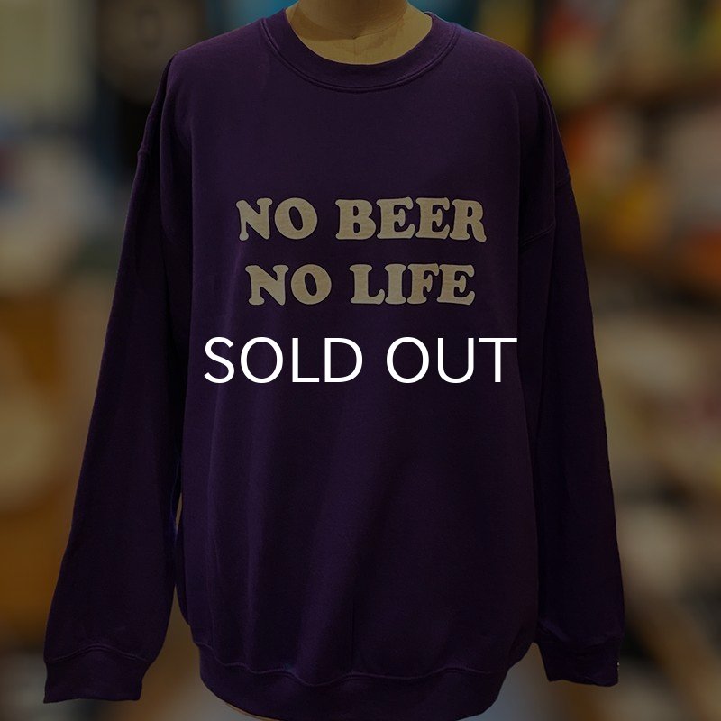 画像2: NO BEER NO LIFE CREWNECK (PURPLE) (2)
