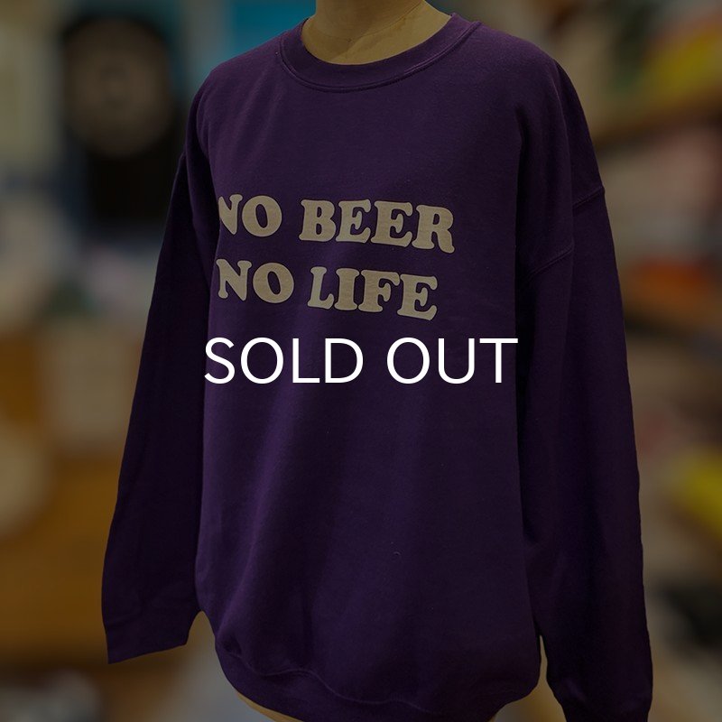 画像4: NO BEER NO LIFE CREWNECK (PURPLE) (4)