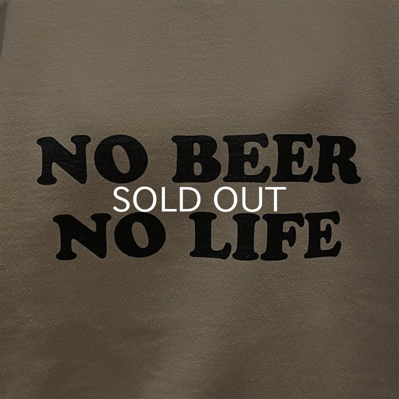 画像4: NO BEER NO LIFE CREWNECK (SAND/BLACK) (4)