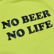 画像2: NO BEER NO LIFE CREWNECK (SAFETY GREEN) (2)