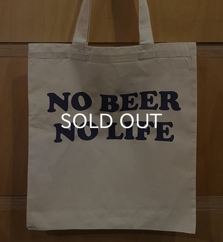 画像2: NO BEER NO LIFE トートバッグ (NATURAL/NAVY) (2)