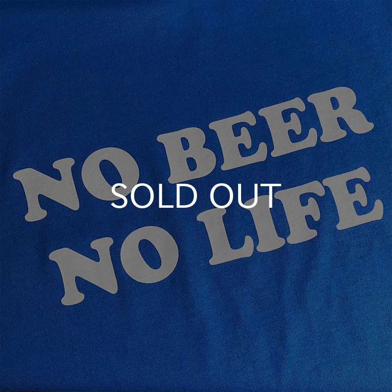 画像2: ［NICE PRICE］NO BEER NO LIFE ロングスリーブTシャツ (ROYAL) (2)