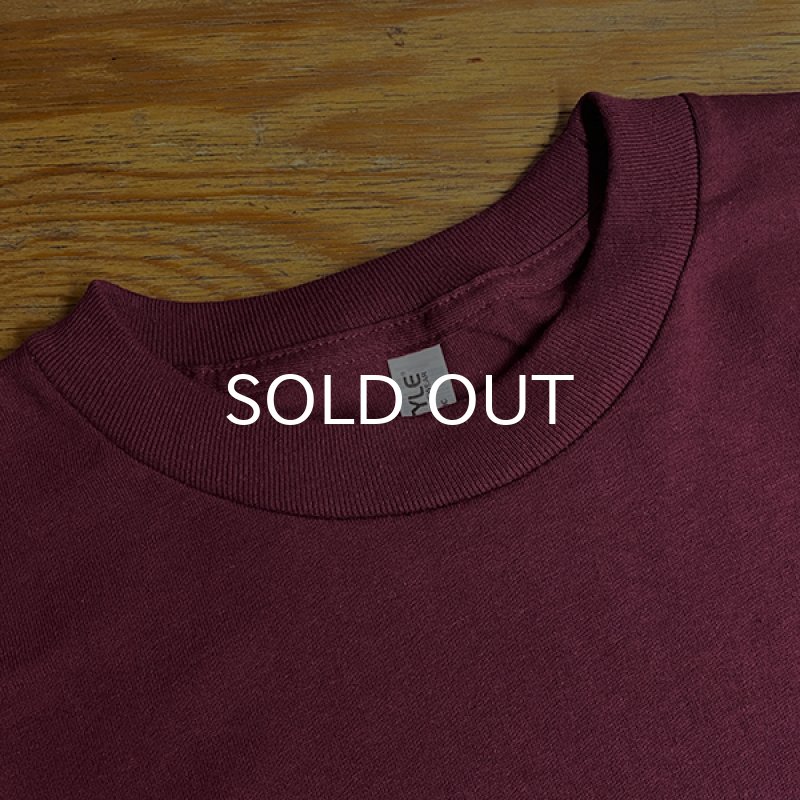 画像3: ［NICE PRICE］NO BEER NO LIFE ロングスリーブTシャツ (BURGUNDY) (3)