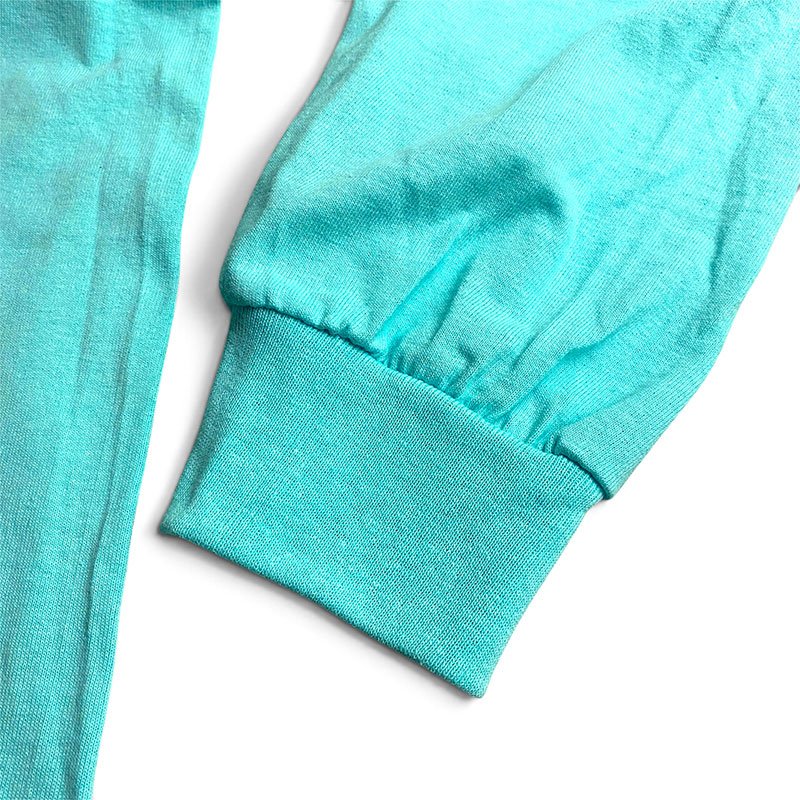 画像4: ［NICE PRICE］NO BEER NO LIFE ロングスリーブTシャツ (CELADON/NAVY) (4)