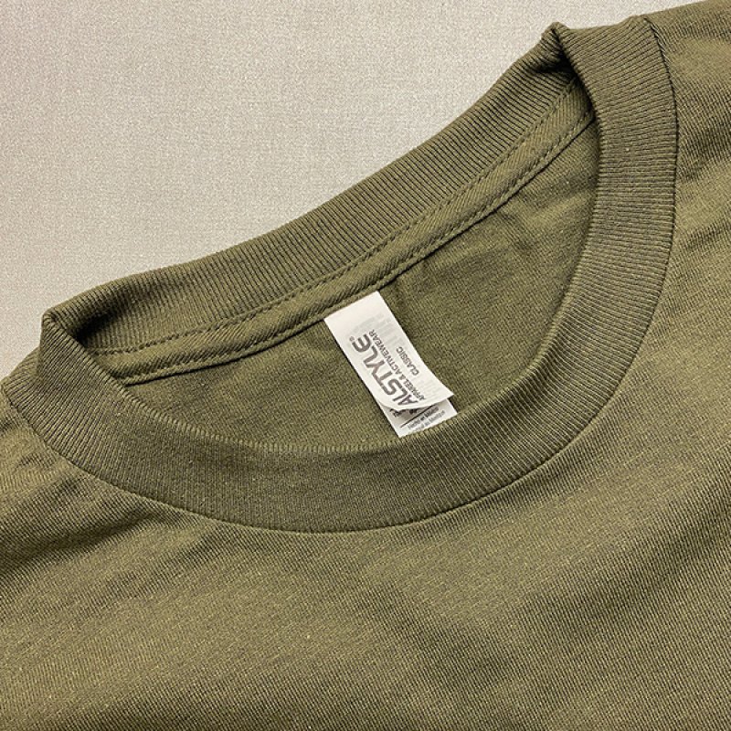 画像3: ［NICE PRICE］NO BEER NO LIFE ロングスリーブTシャツ (MILITARY GREEN) (3)