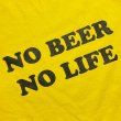 画像2: ［NICE PRICE］NO BEER NO LIFE ロングスリーブTシャツ (YELLOW) (2)