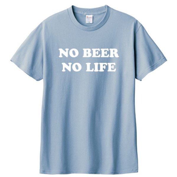 画像1: NO BEER NO LIFE Tシャツ (ACID BLUE) (1)