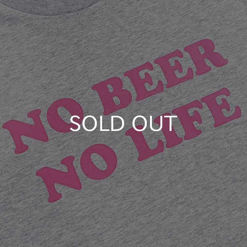 画像2: NO BEER NO LIFE Tシャツ (ASH/PINK) (2)