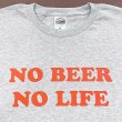画像3: 【SALE】NO BEER NO LIFE Tシャツ (ASH/RED) (3)
